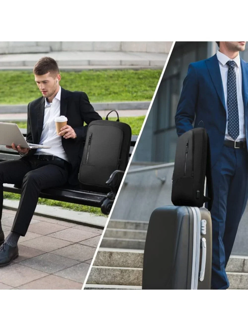 Slim Laptop Backpack for Men | Stylish Business Bag | Lightweight & Durable